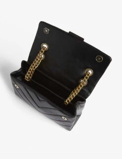 Kurt Geiger London Kensington X Leather Shoulder Bag -Kurtgeiger Store 133 3004522 1470400109 BLACKGLD ALT03