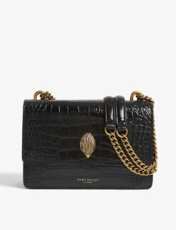Kurt Geiger London Shoreditch Croc-embossed Leather Cross-body Bag