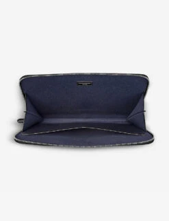 Logo-embellished Grained-leather Laptop Case 5 Logo-embellished Grained-leather Laptop Case -Kurtgeiger Store 528 10005 011207413990000 ALT02