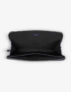 Logo-embellished Grained-leather Laptop Case 5 Logo-embellished Grained-leather Laptop Case -Kurtgeiger Store 528 10005 011207414210000 ALT02