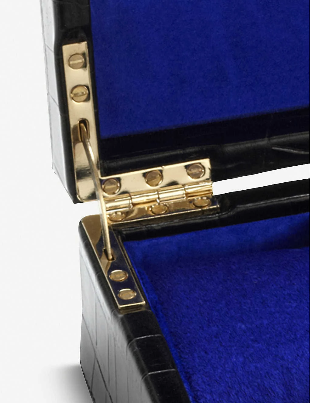 Lock And Key Croc-embossed Leather Watch Box 4 Lock And Key Croc-embossed Leather Watch Box - Image 4