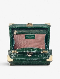 Trunk Mini Croc-embossed Leather Clutch Bag -Kurtgeiger Store 528 10005 042157123600000 ALT03