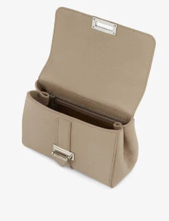 Lottie Small Grained-leather Shoulder Bag -Kurtgeiger Store 528 10005 042174517750000 BROWN ALT03