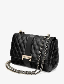 Lottie Quilted Leather Shoulder Bag 11 Lottie Quilted Leather Shoulder Bag -Kurtgeiger Store 528 10005 042174522480000 BLACK ALT05