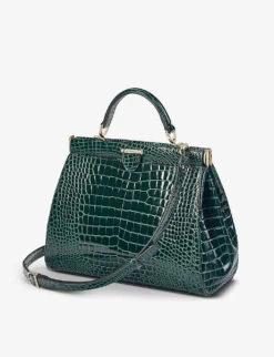 Florence Small Croc-embossed Leather Top-handle Bag -Kurtgeiger Store 528 10005 042197823600000 ALT04