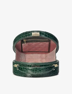 Hat Box Mini Croc-embossed Leather Cross-body Bag -Kurtgeiger Store 528 10005 042206923600000 ALT03