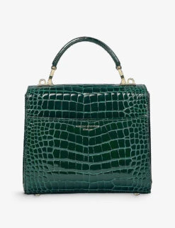 Mayfair Medium Croc-embossed Leather Top-handle Bag -Kurtgeiger Store 528 10005 042209125100000 ALT02