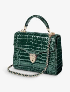 Mayfair Medium Croc-embossed Leather Top-handle Bag -Kurtgeiger Store 528 10005 042209125100000 ALT03