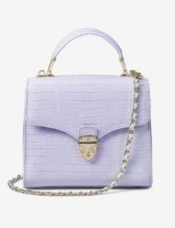 Mayfair Medium Croc-embossed Leather Tote Bag