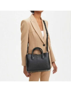 London Small Leather Tote Bag -Kurtgeiger Store 528 10005 042211916640000 BLACK ALT02