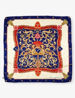 Signature Graphic-print Silk Scarf