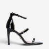 Kurt Geiger London Park Lane Patent Leather Stiletto Sandals