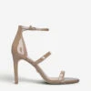 Kurt Geiger London Park Lane Patent Strappy Sandals