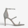 Kurt Geiger London Park Lane Metallic Heeled Sandals