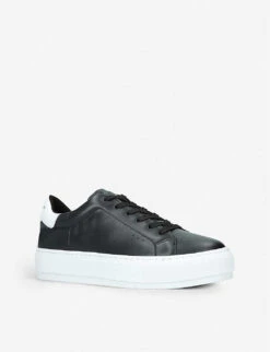 Kurt Geiger London Laney Leather Platform Trainers -Kurtgeiger Store 5305 10004 2339100109 BLACK ALT02