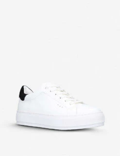 Kurt Geiger London Laney Leather Trainers 6 Kurt Geiger London Laney Leather Trainers -Kurtgeiger Store 5305 10004 2339113109 WHITEBLK ALT02
