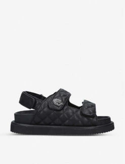 Kurt Geiger London Orson Quilted Leather Sandals