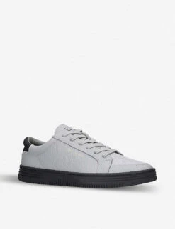 KG Kurt Geiger Valadez Pebbled Trainers -Kurtgeiger Store 690 10004 0198520979 GREY ALT02