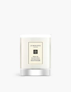 Peony And Blush Suede Travel Candle 60g