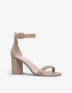 Kurt Geiger London Langley Patent-leather Heeled Sandals -Kurtgeiger Store 923 10004 1495848309 CAMEL ALT02