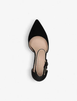 Kurt Geiger London Burlington Pointed Toe Suede Court Shoes -Kurtgeiger Store 923 10004 1724900209 BLACK ALT03