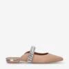 Kurt Geiger London Princely Embellished-strap Leather Mules