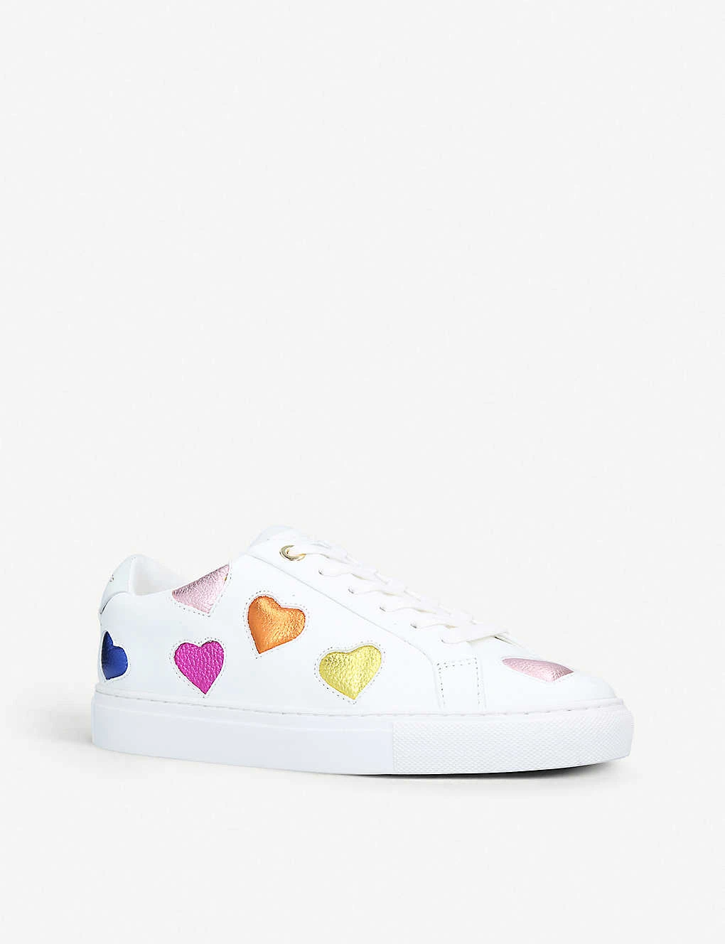 Kurt Geiger London Lio Metallic Hearts Leather Trainers 3 Kurt Geiger London Lio Metallic Hearts Leather Trainers - Image 3