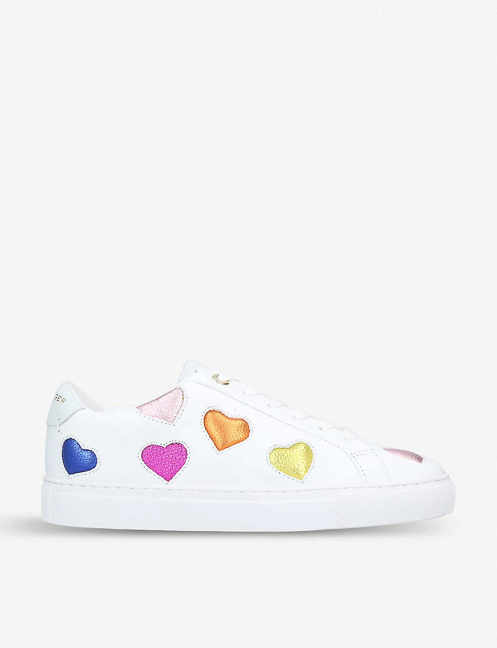 Kurt Geiger London Lio Metallic Hearts Leather Trainers 1 Kurt Geiger London Lio Metallic Hearts Leather Trainers