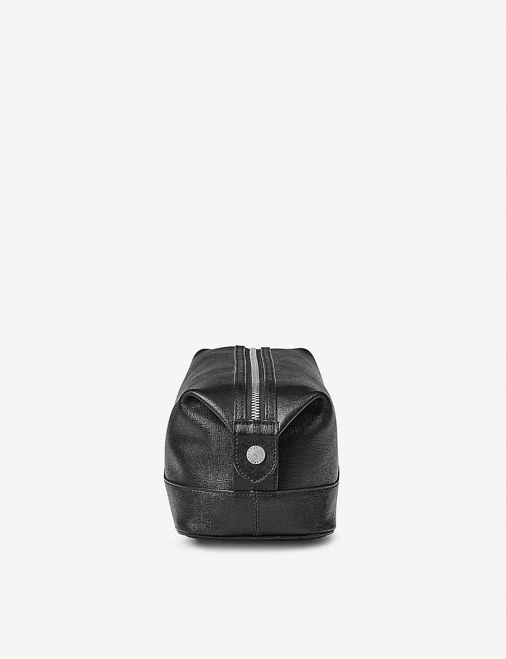 Logo-embellished Zipped Leather Wash Bag 2 Logo-embellished Zipped Leather Wash Bag - Image 2