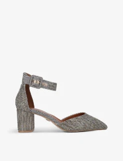 Kurt Geiger London Burlington Logo-embossed Woven Courts