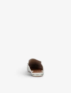 Kurt Geiger London Olive Embellished Leather Mules 7 Kurt Geiger London Olive Embellished Leather Mules -Kurtgeiger Store R00100479 BONE ALT03