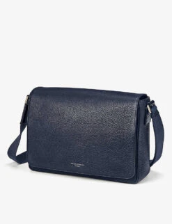 Reporter Logo-embellished Leather Messenger Bag -Kurtgeiger Store R00117579 ALT01