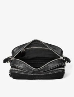 Reporter Logo-embellished Leather Cross-body Bag 8 Reporter Logo-embellished Leather Cross-body Bag -Kurtgeiger Store R00117583 ALT03