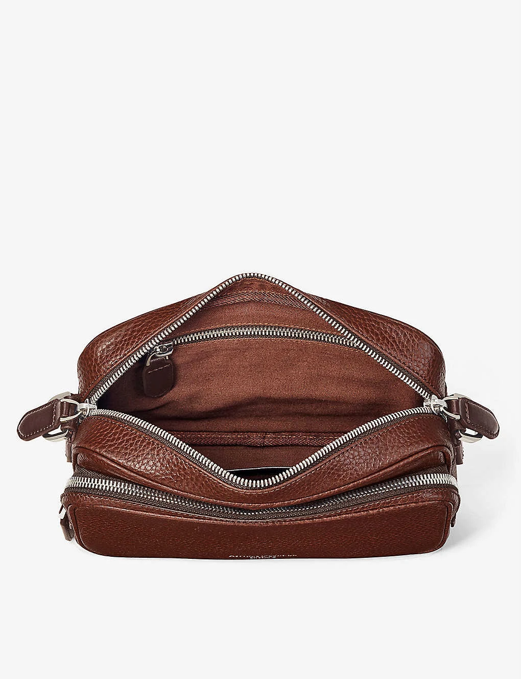 Reporter Logo-embellished Leather Cross-body Bag 4 Reporter Logo-embellished Leather Cross-body Bag - Image 4