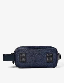 Reporter Logo-embellished Leather Wash Bag 6 Reporter Logo-embellished Leather Wash Bag -Kurtgeiger Store R00117603 ALT02