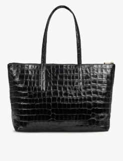 Regent Croc-embossed Leather Tote Bag -Kurtgeiger Store R00117835 ALT02