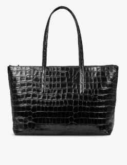 Regent Croc-embossed Leather Tote Bag