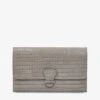 Classic Crocodile-embossed Leather Travel Wallet