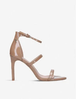 Kurt Geiger London Park Lane Stiletto Patent Leather Sandals