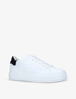 Kurt Geiger London Laney Platform Leather Trainers -Kurtgeiger Store R03688751 WHITE ALT02