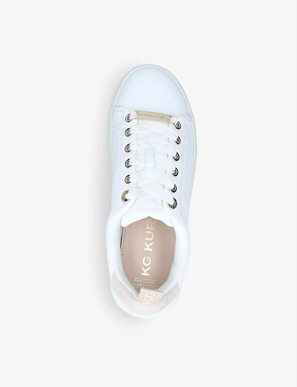 KG Kurt Geiger Liza Quilted-panel Low-top Trainers 2 KG Kurt Geiger Liza Quilted-panel Low-top Trainers - Image 2