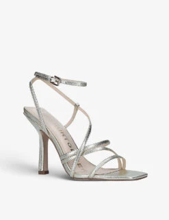 KG Kurt Geiger Alexa Metallic Faux-leather Heeled Sandals -Kurtgeiger Store R03695196 GOLD ALT02