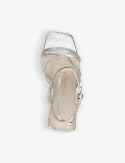 KG Kurt Geiger Alexa Metallic Faux-leather Heeled Sandals -Kurtgeiger Store R03695196 GOLD ALT03