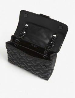 Kurt Geiger London Kensington Drench Leather Shoulder Bag -Kurtgeiger Store R03698360 BLACK ALT03