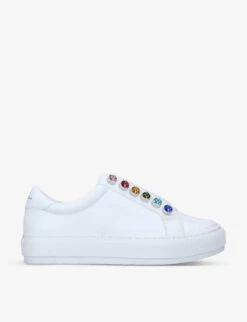 Kurt Geiger London Liviah Embellished Leather Trainers
