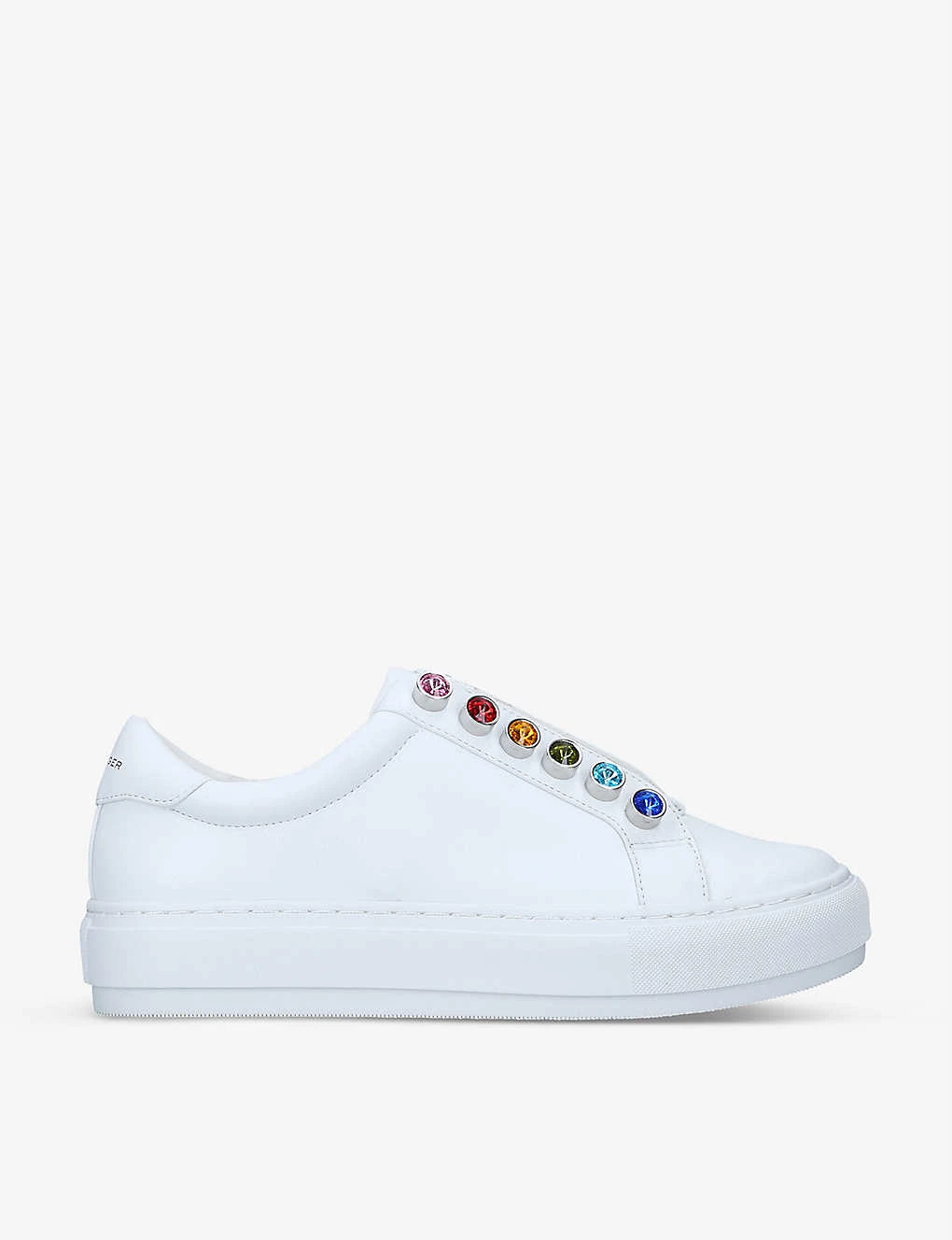 Kurt Geiger London Liviah Embellished Leather Trainers 1 Kurt Geiger London Liviah Embellished Leather Trainers