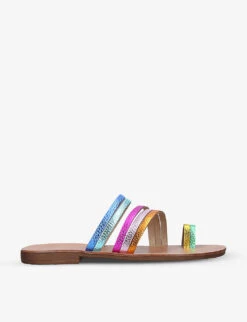 Kurt Geiger London Deliah Rainbow Leather Sandals