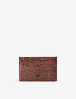 Logo-embellished Leather Card Holder