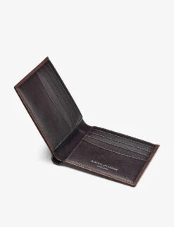 Billfold Logo-embellished Leather Wallet -Kurtgeiger Store R03706346 TOBACCO ALT02