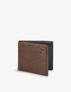 Billfold Logo-embellished Leather Wallet